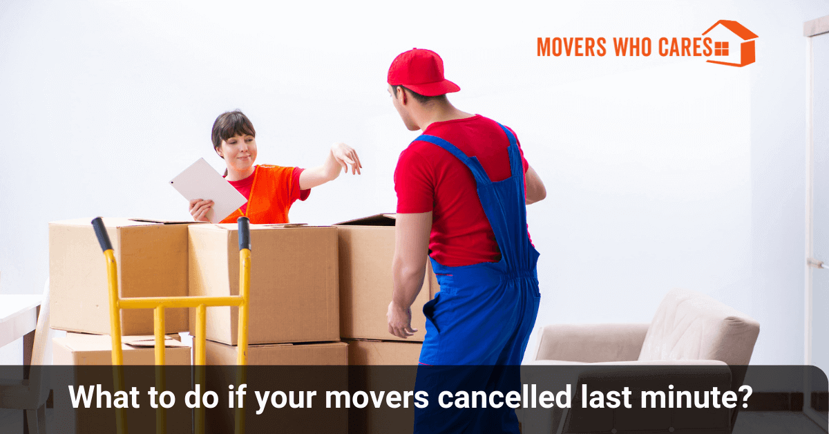 What to do if your movers canceled last minute?